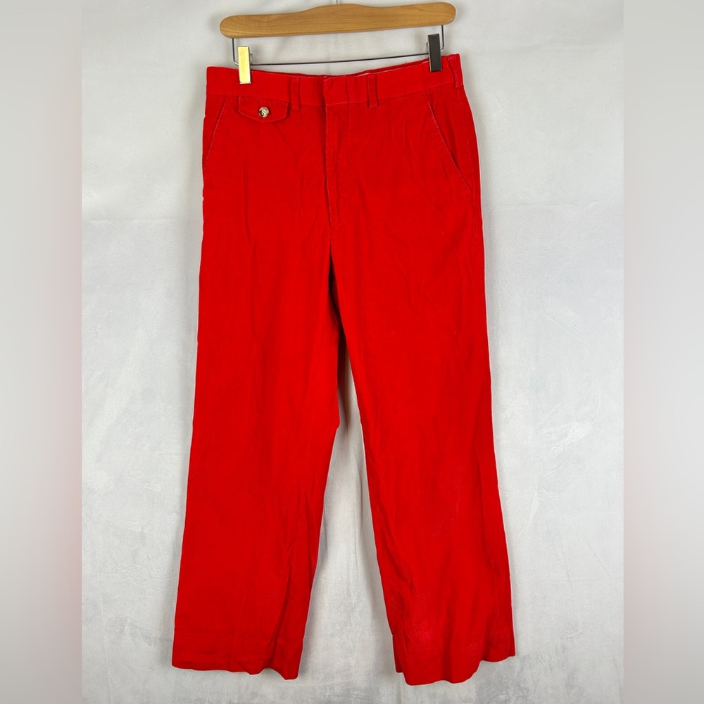 GANT Vintage Red Corduroy Straight Leg Pants Women's Size 6 Bold Cotton
